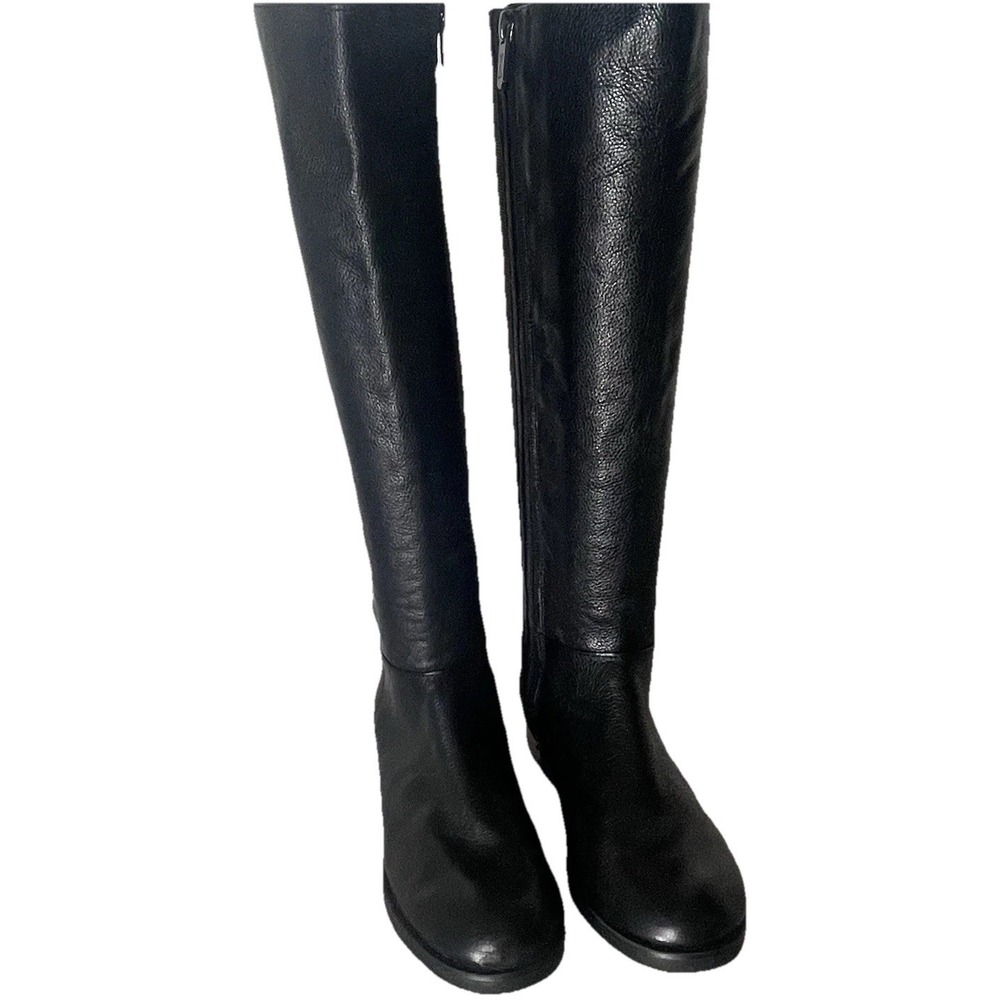 Circus by Sam Edelman Roxie Tall Boots Leather/Fabric Equestrian Women's Size 6M